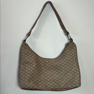 Guess Tan Patterned Shoulder Bag